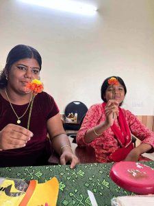 art and craft sessions in the life skill camp